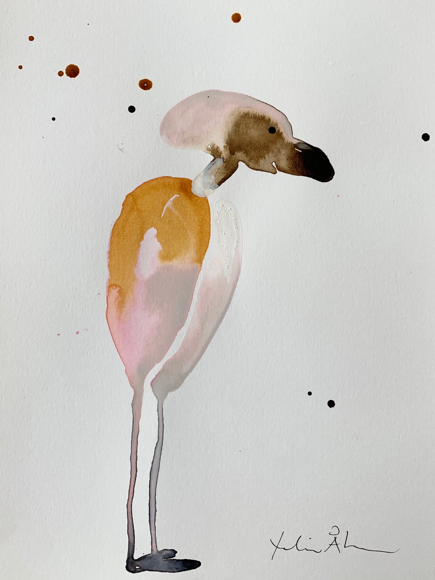 Fågel ’Lars’ 21x29cm