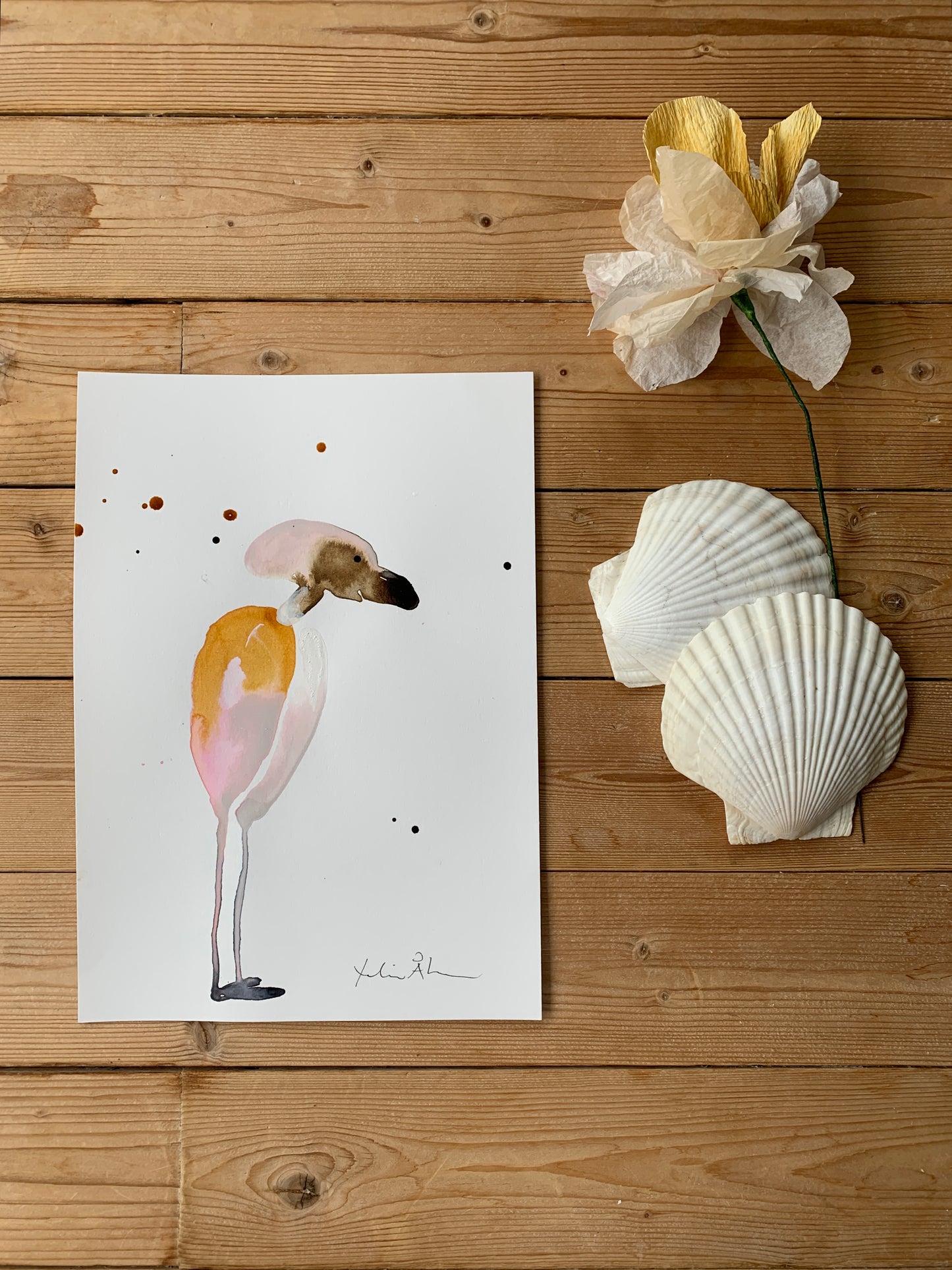 Fågel ’Lars’ 21x29cm