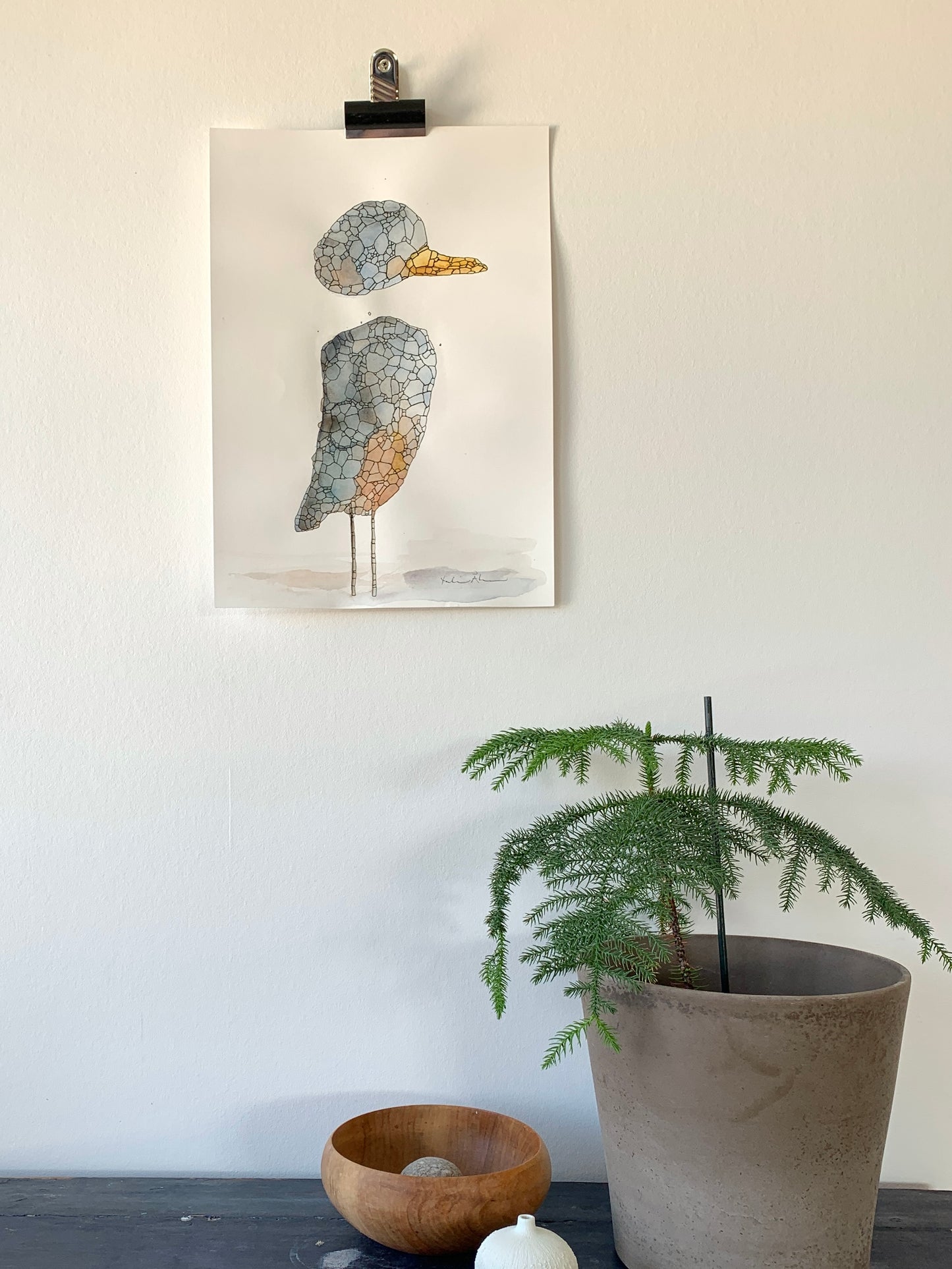 Fågel ’Ester’ 30x40cm
