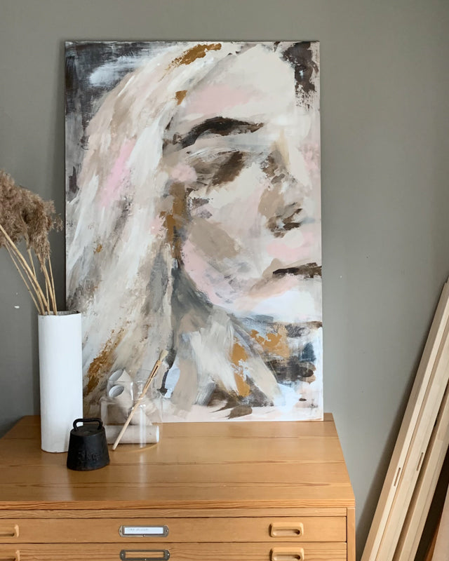 Hudlös. Originalmålning