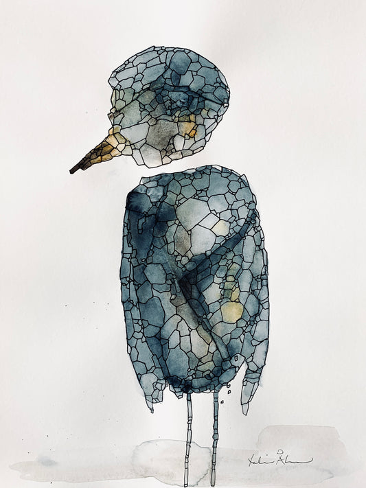 Fågel ’Svante’ 30x40cm