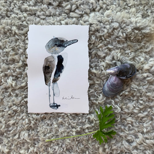 Akvarellfågel A5 - Hampus