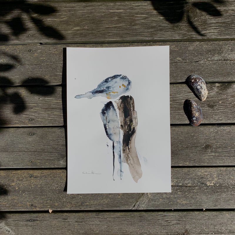 Akvarellfågel A3 - Östen